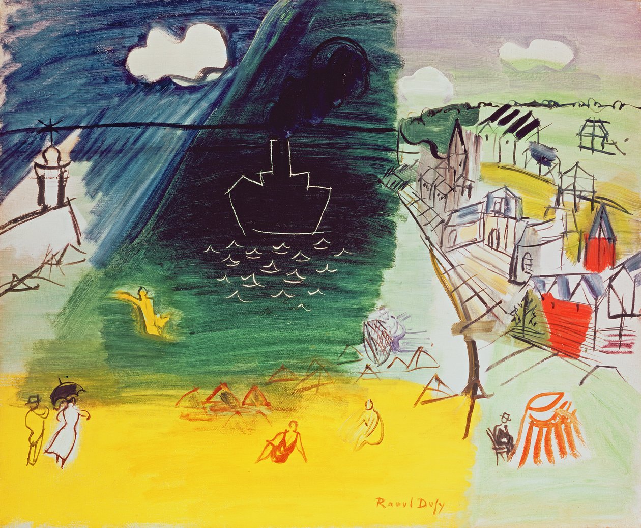 Július 14. (olaj, vászon) alkotó: Raoul Dufy