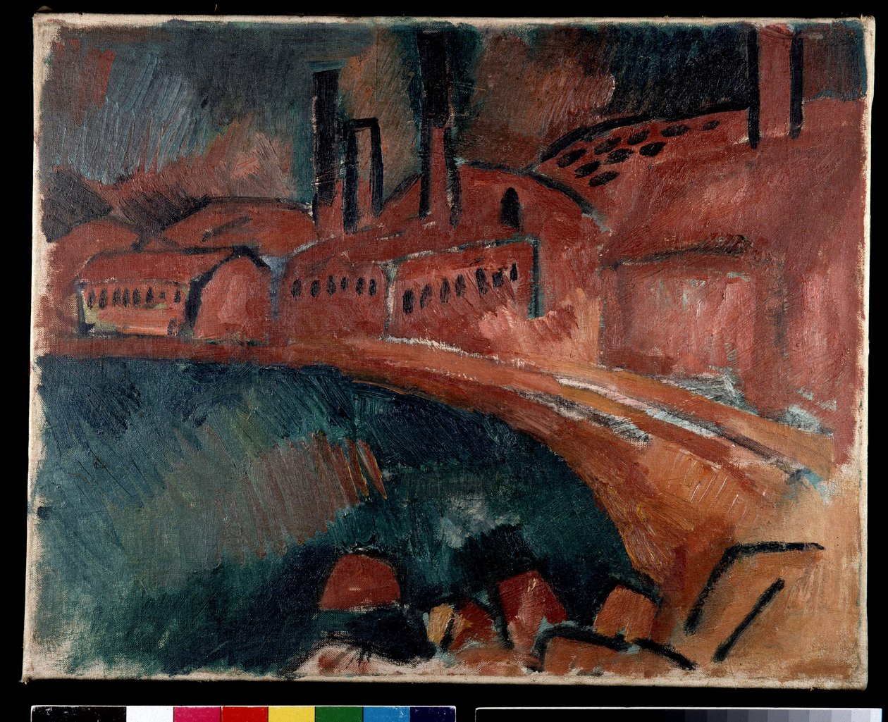 La Tuilerie saint Henri vagy a gyár Ipari tájkép alkotó: Raoul Dufy