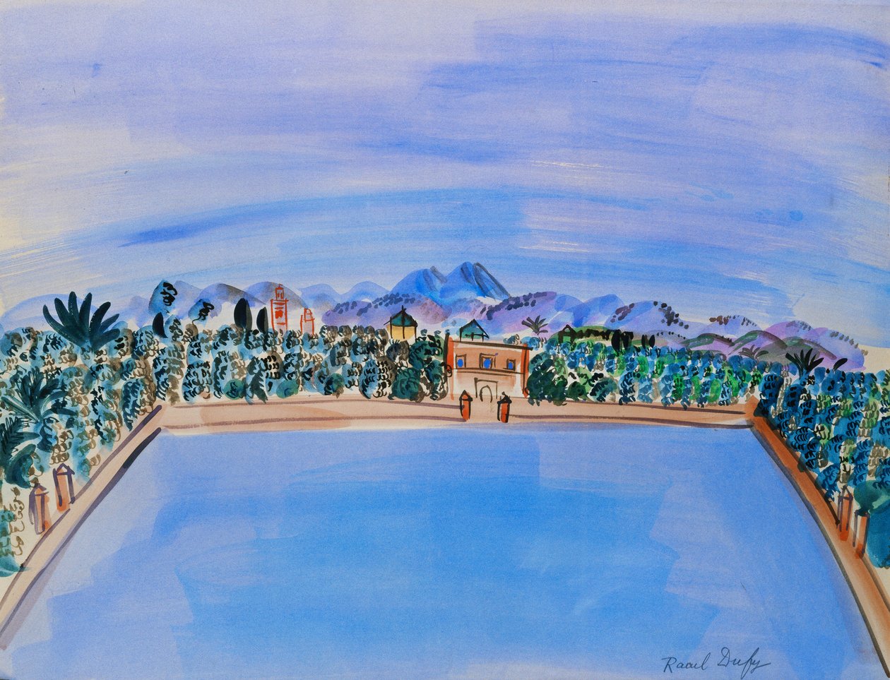 Le Bassin, Menara Gardens, Marrakech alkotó: Raoul Dufy