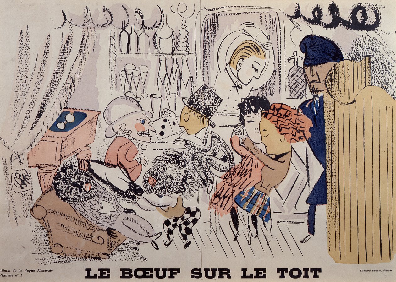 Le Boeuf sur le Toit, illusztráció a 