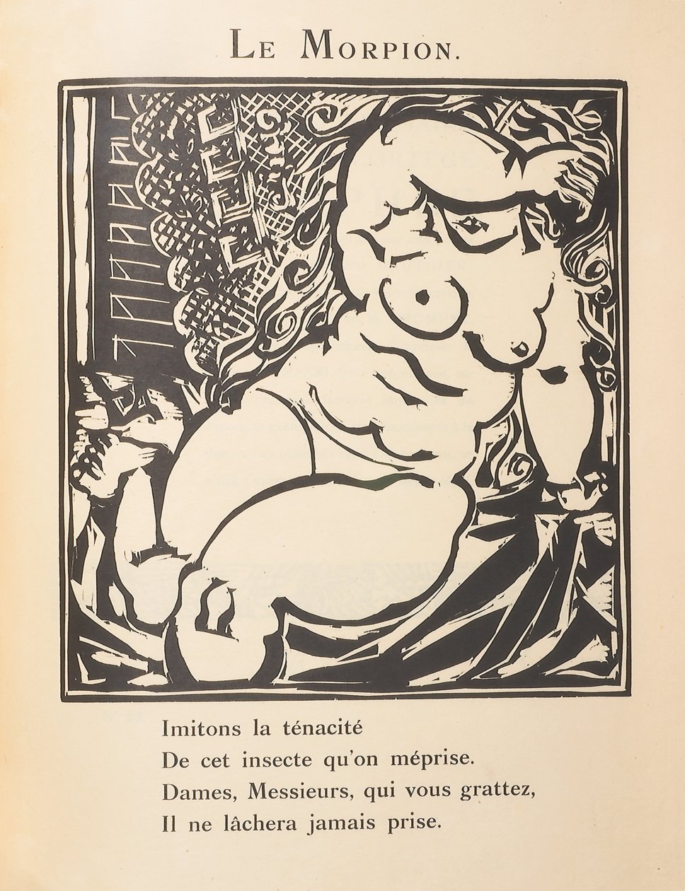 Le Morpion, illusztráció Guillaume Apollinaire "Le Bestiaire ou Cortège d
