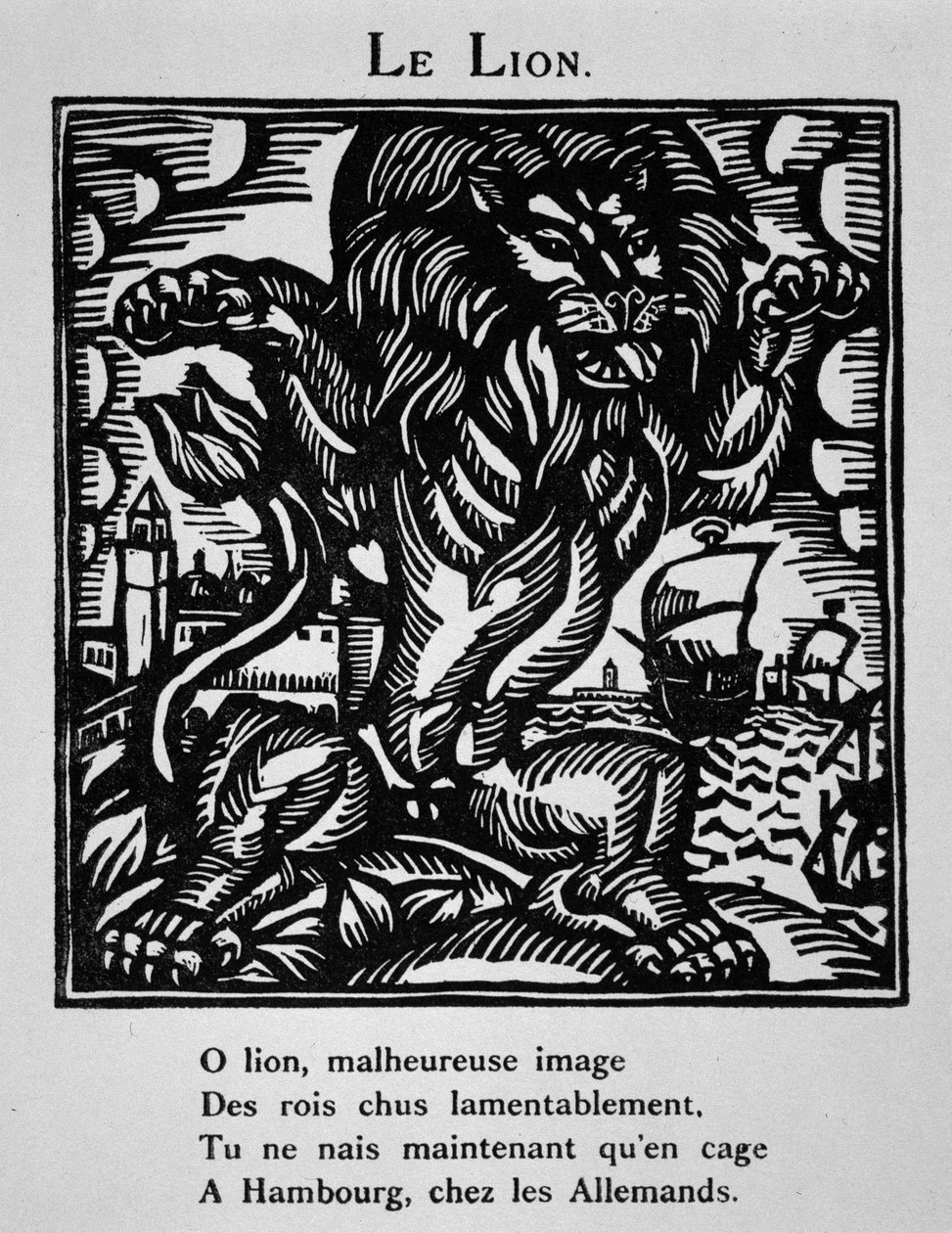 Az oroszlán - in "Le Bestiaire ou cortège d