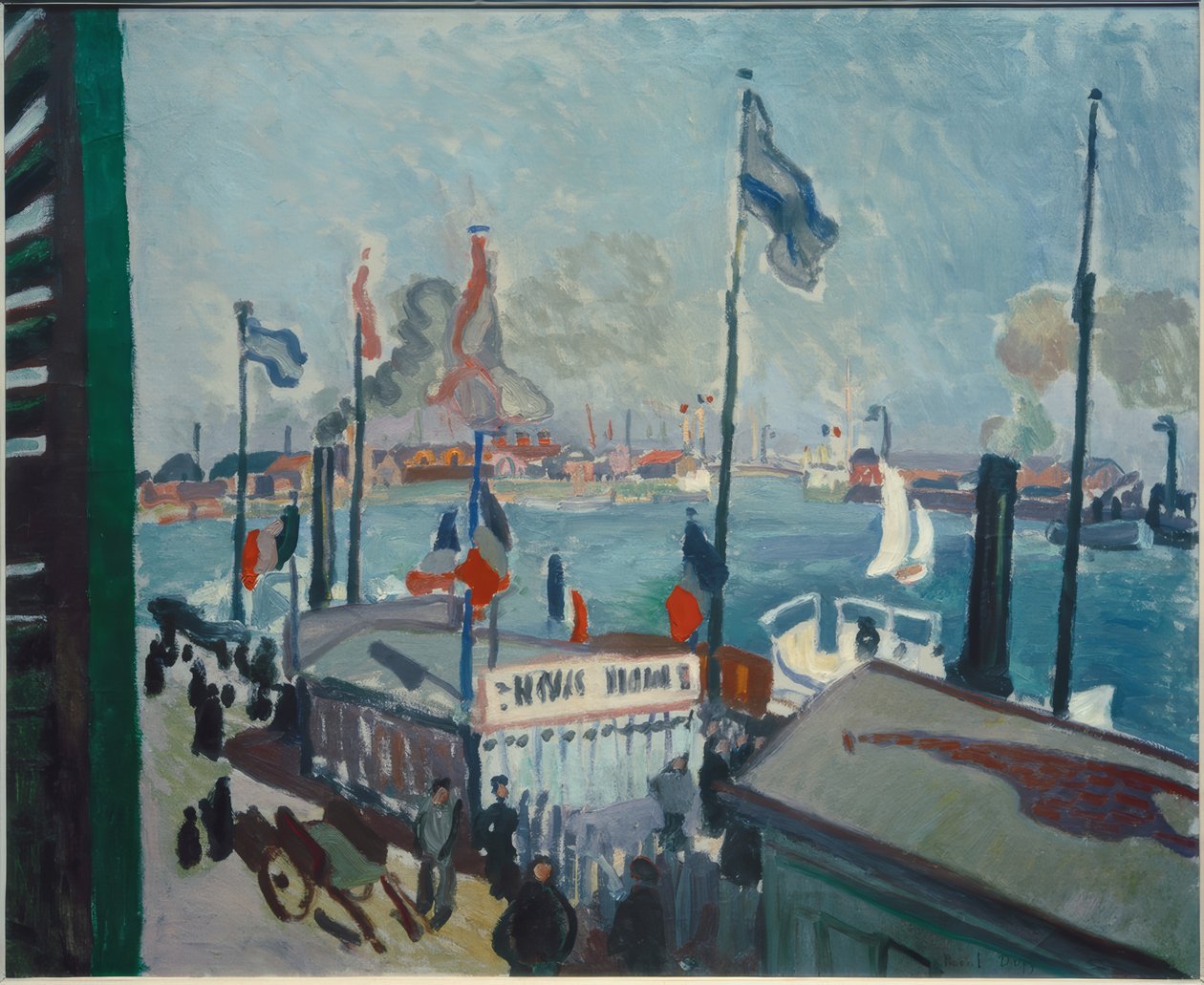 Le Havre kikötője alkotó: Raoul Dufy