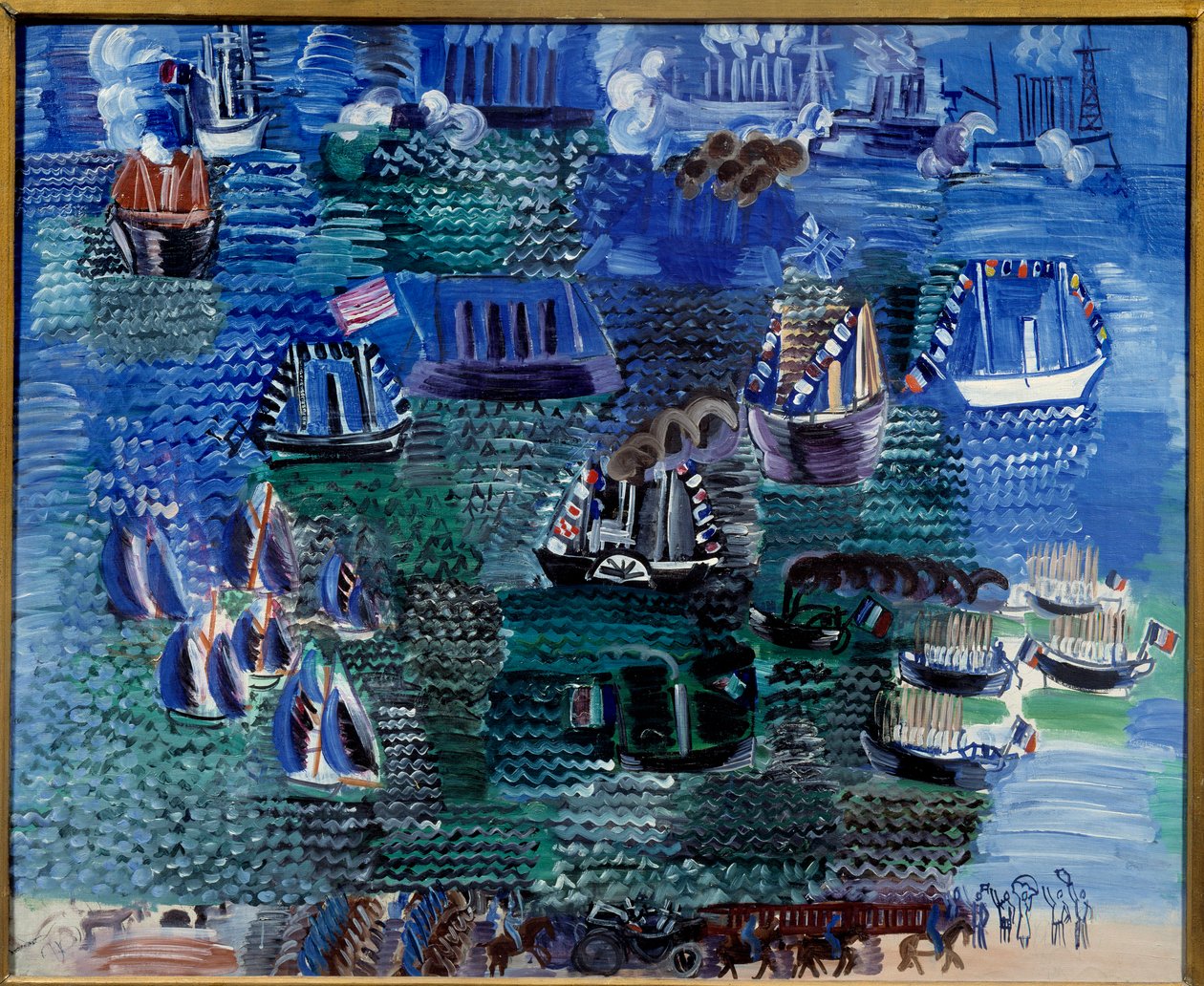Tengeri ünnep és hivatalos látogatás Le Havre-ban alkotó: Raoul Dufy