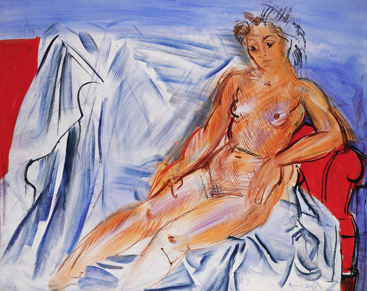 Meztelenül a kanapén; Nu au Canape alkotó: Raoul Dufy