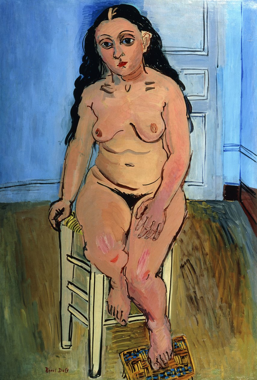 Meztelen nő a székleten alkotó: Raoul Dufy