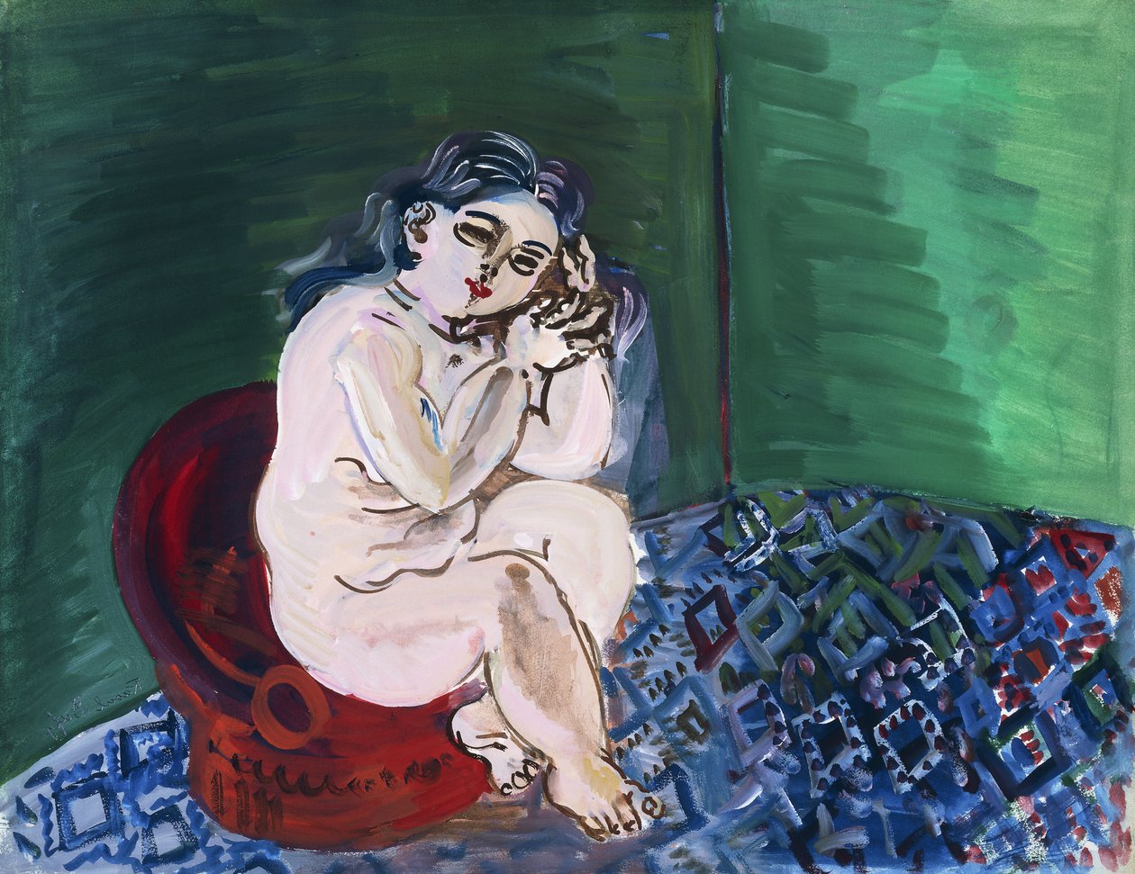 Akt egy székkel; Nu au Fauteuil alkotó: Raoul Dufy
