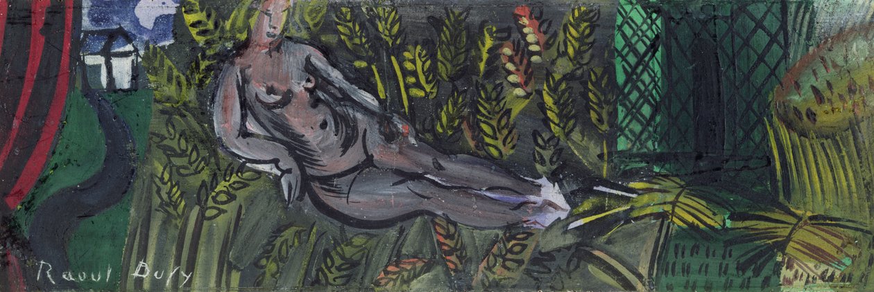 Nymph Reclining in the Wheat (olaj, vászon) alkotó: Raoul Dufy