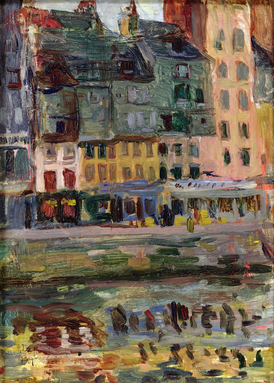 Régi házak Le Havre kikötőjében alkotó: Raoul Dufy