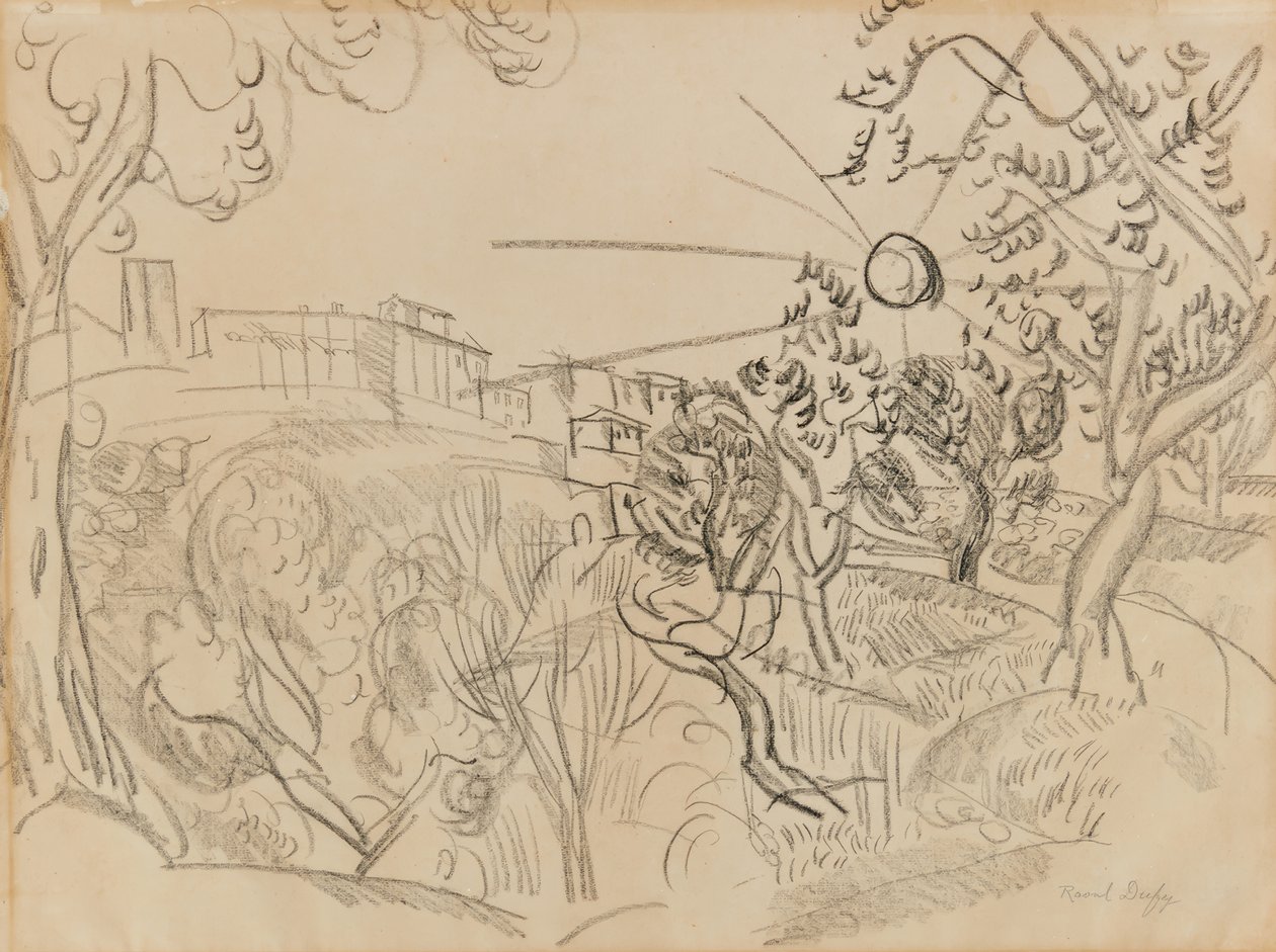 Olajfák Provence-ban alkotó: Raoul Dufy