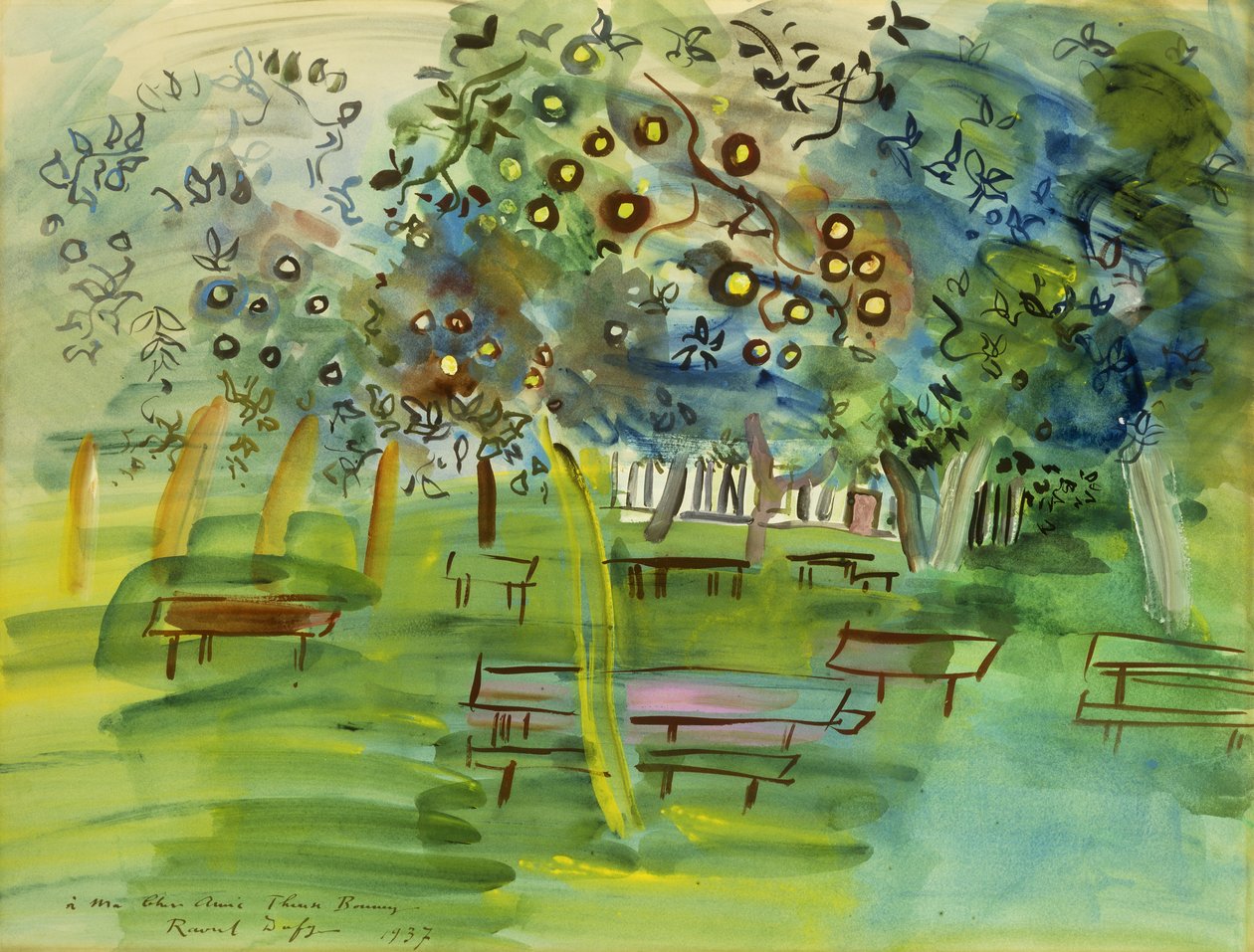 Gyümölcsös Normandiában; Verger en Normandie alkotó: Raoul Dufy