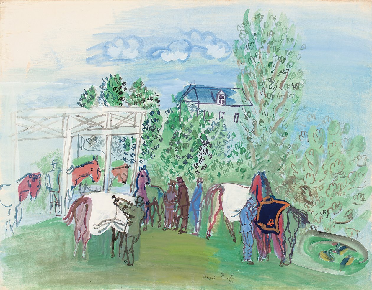 Paddock alkotó: Raoul Dufy