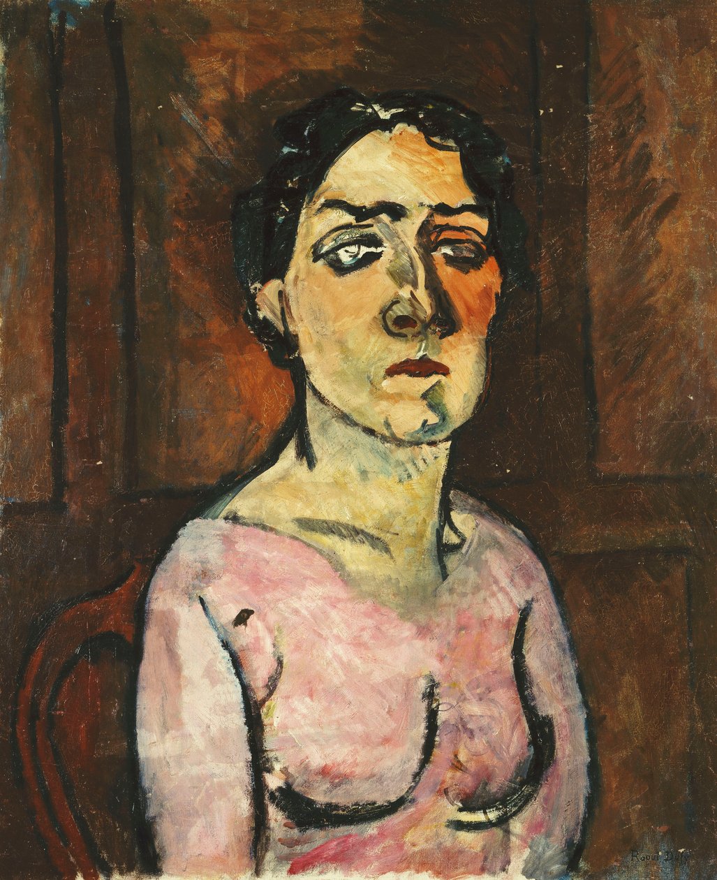Madame Raoul Dufy portréja, 1908-1909 körül (olaj, vászon) alkotó: Raoul Dufy