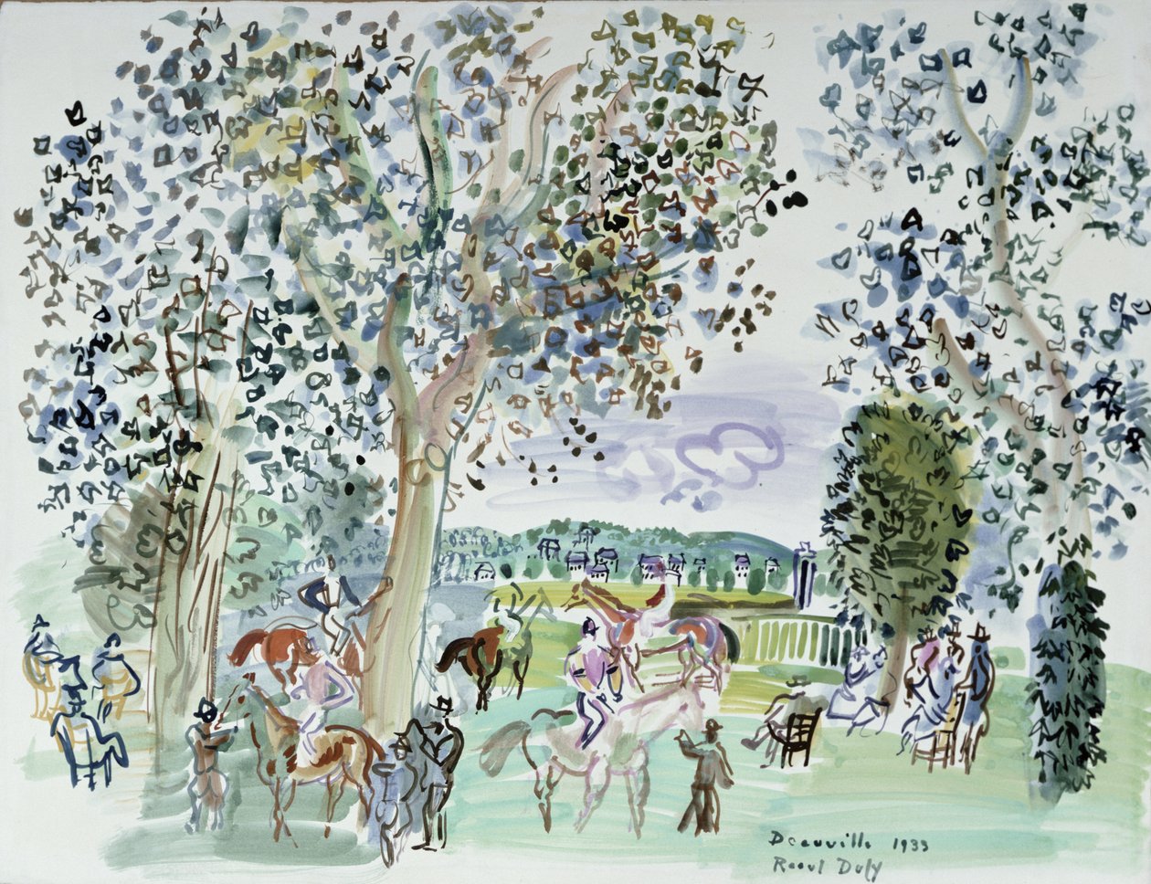 Versenyzés Deauville-ben alkotó: Raoul Dufy