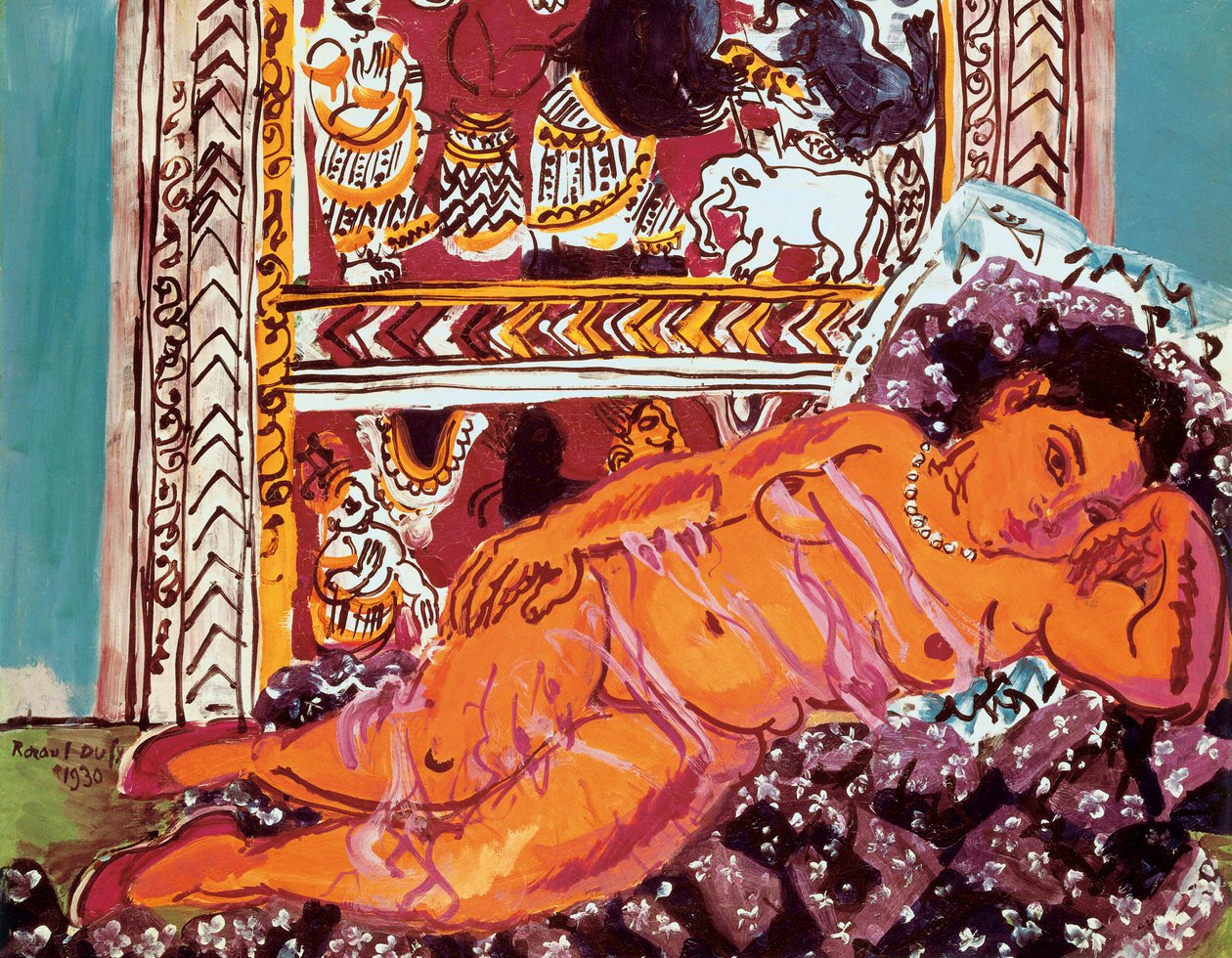 "Fekvő akt" Raoul Dufy (1877-1953) festménye alkotó: Raoul Dufy