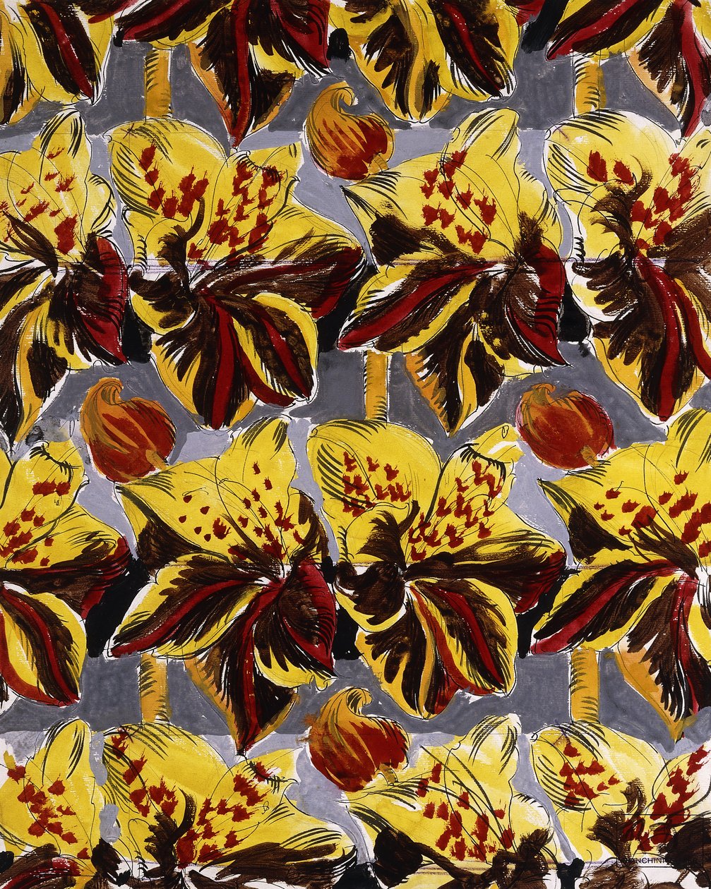 Piros és sárga virágok; Fleurs Rouges et Jaunes alkotó: Raoul Dufy