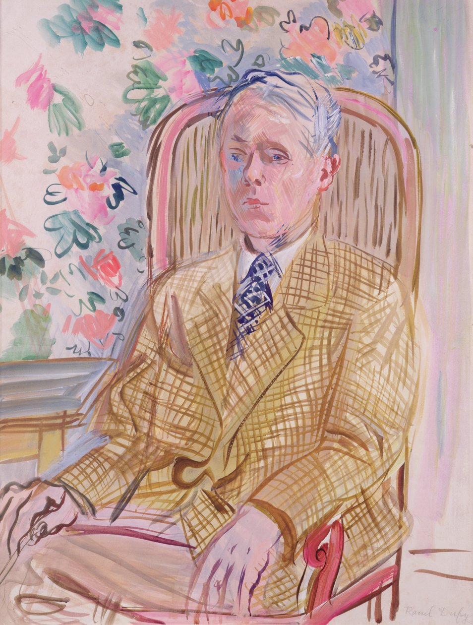 Önarckép (akvarell, papír) alkotó: Raoul Dufy