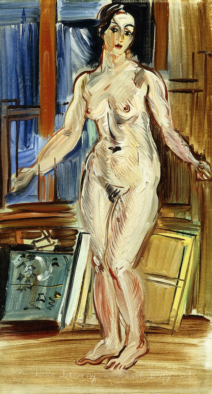 Álló akt; Nu Debout alkotó: Raoul Dufy