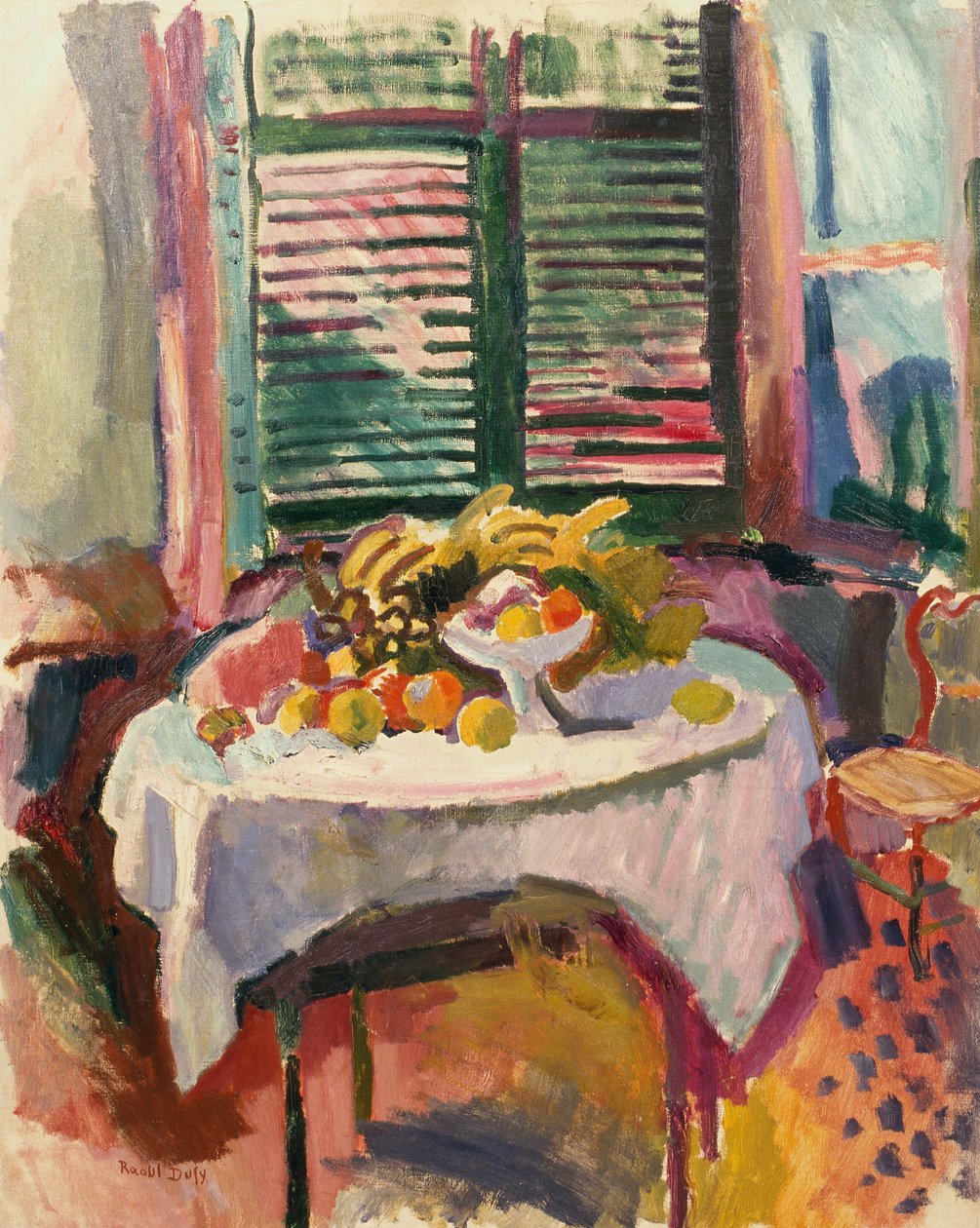 Csendélet zárt redőnyökkel alkotó: Raoul Dufy