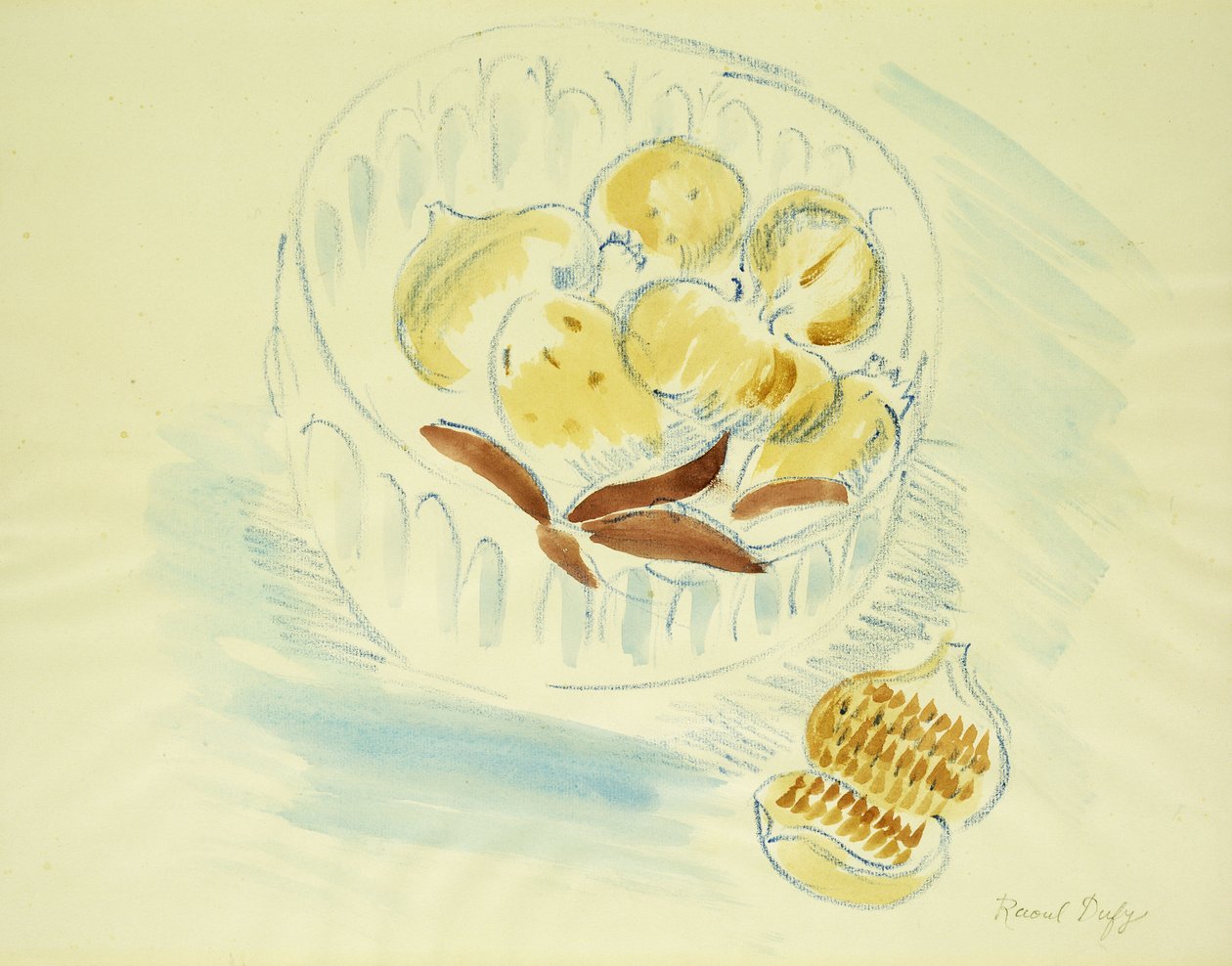 Csendélet fügével és gránátalmával; Nature Morte aux Figues et la Grenade alkotó: Raoul Dufy