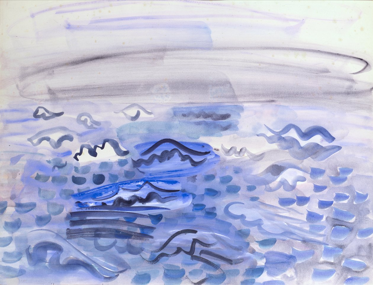 A hullámok tanulmányozása alkotó: Raoul Dufy