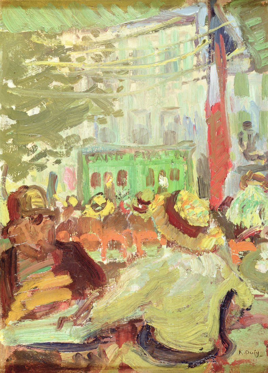 Teraszkávézó Martigues-ban alkotó: Raoul Dufy
