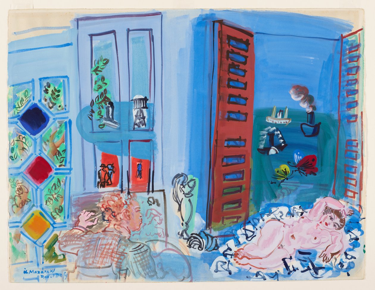 A művész műterme (akvarell) alkotó: Raoul Dufy