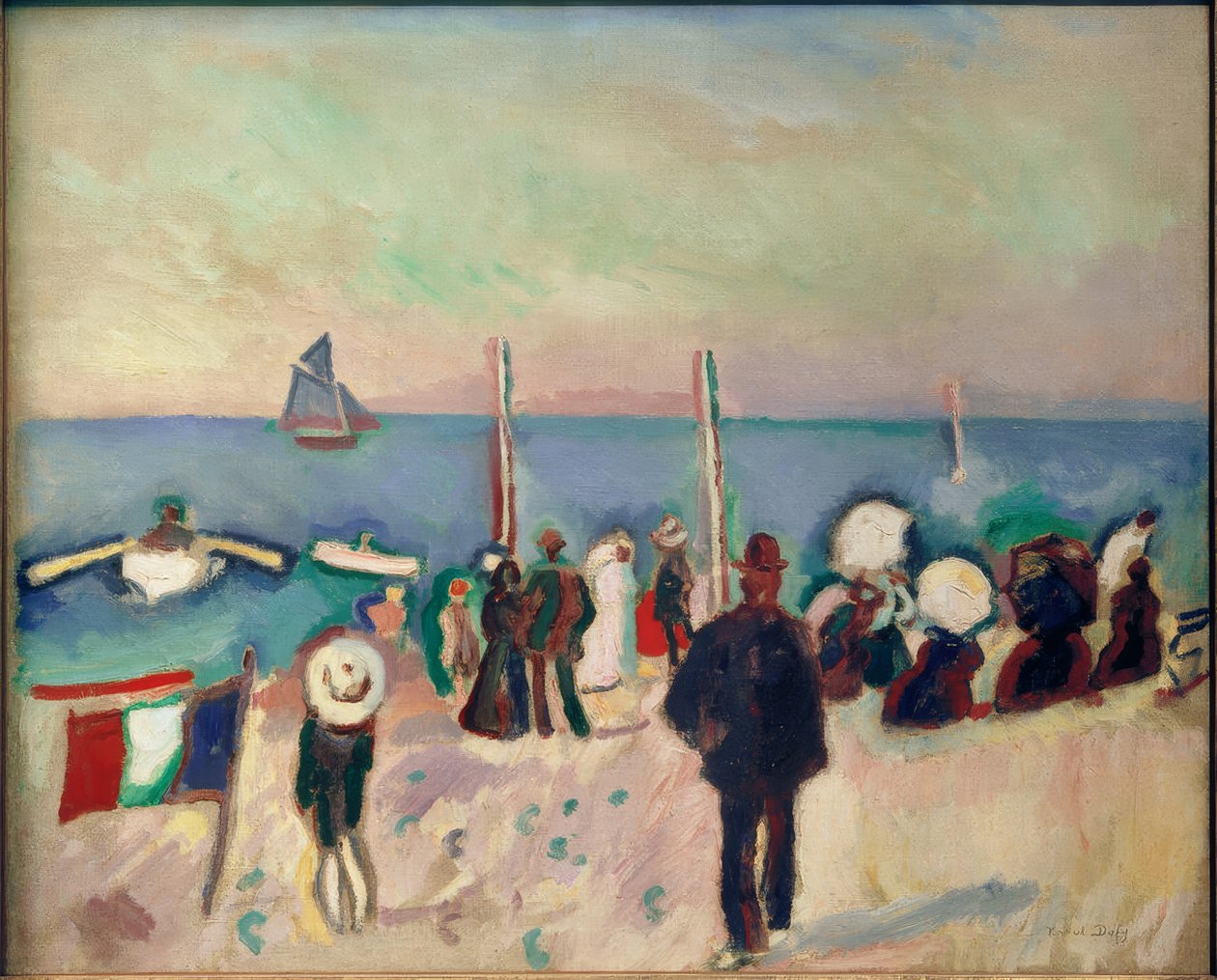 A Sainte-Adresse-i strand alkotó: Raoul Dufy