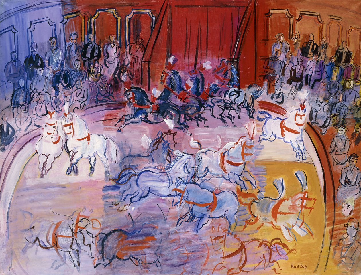 The Big Top, 1935 körüli (olaj, vászon) alkotó: Raoul Dufy