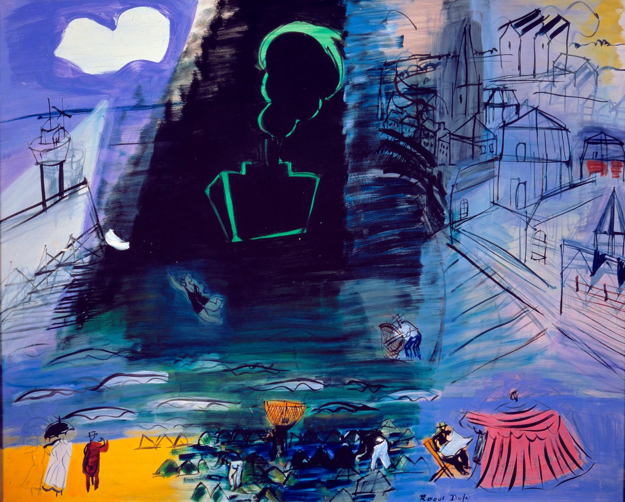 A fekete rakomány, 20. század (olaj, vászon) alkotó: Raoul Dufy