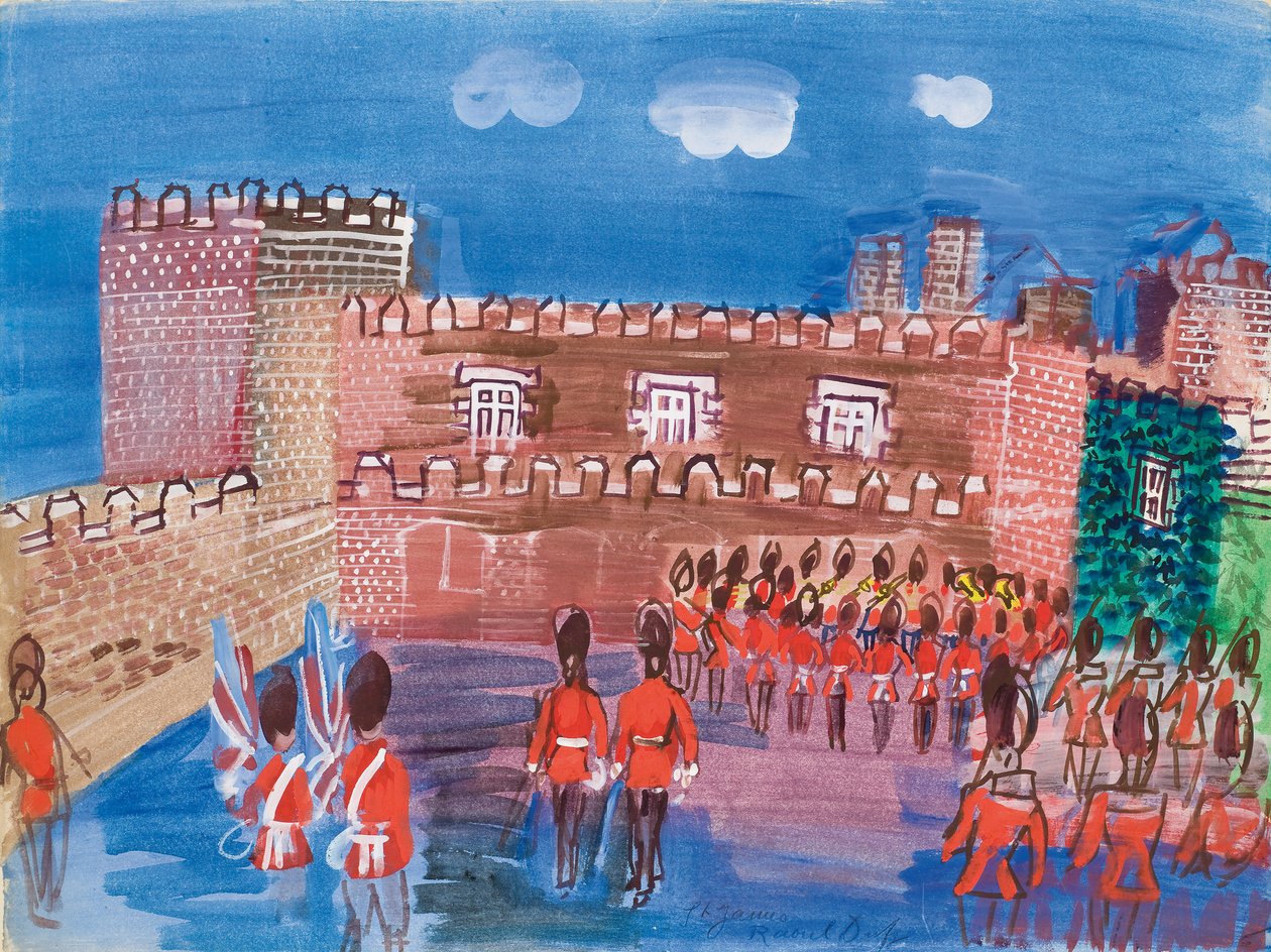 Őrségváltás a Szent Jakab-palotában alkotó: Raoul Dufy