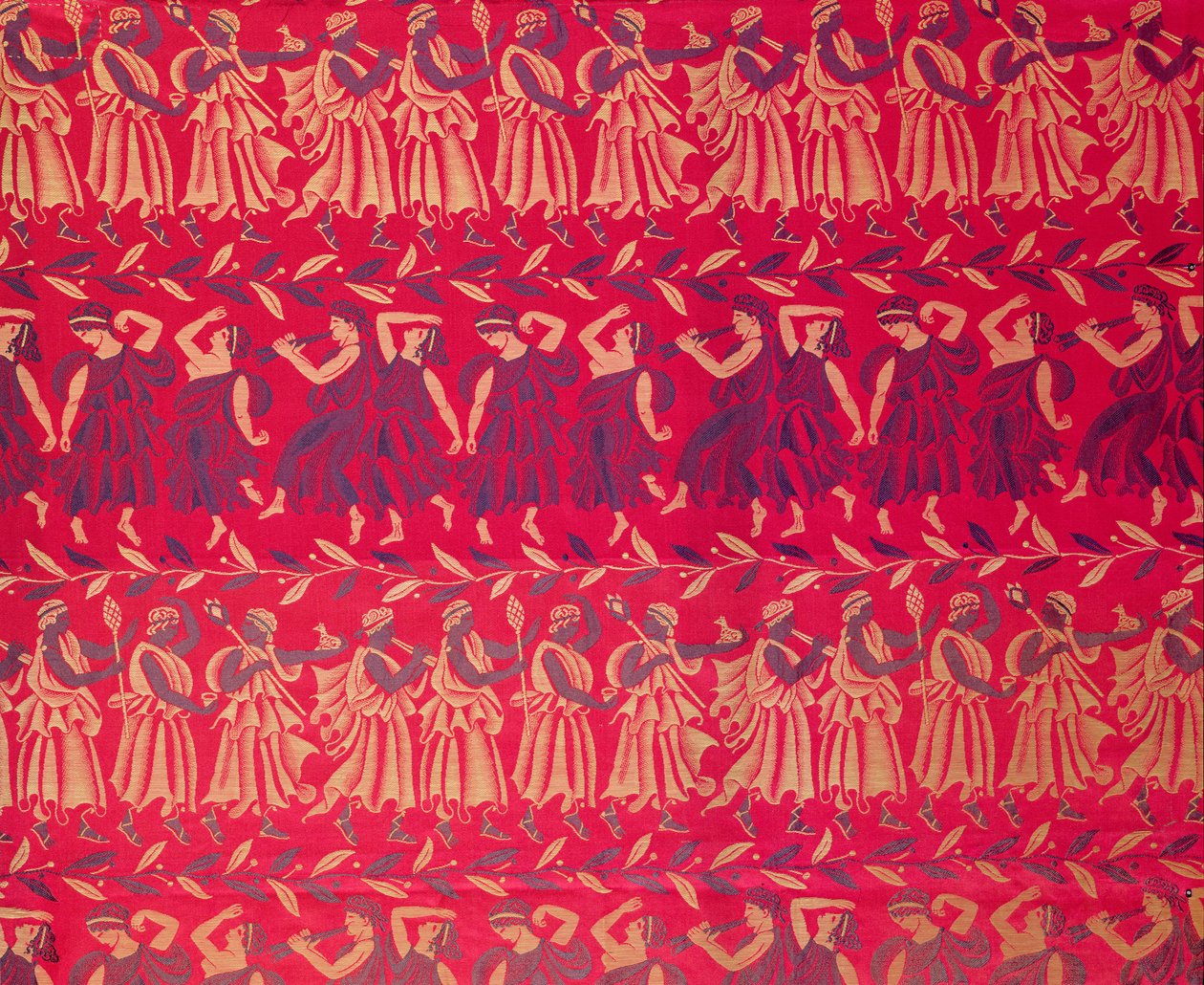 "Orpheus menetelése", Raoul Dufy (1878-1953) által tervezett selyemdamaszt, a Bianchini-Ferier szőtt. alkotó: Raoul Dufy
