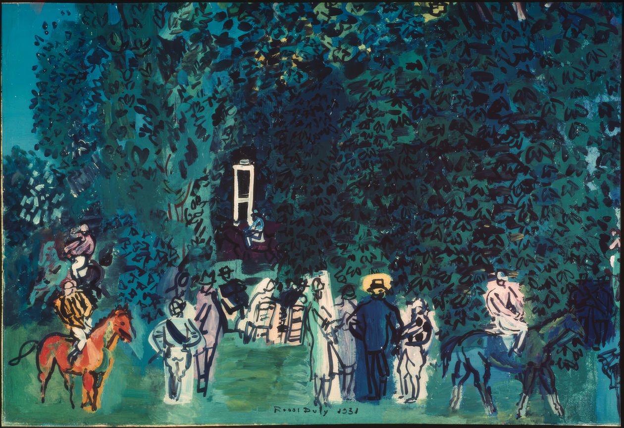 A deauville-i paddock alkotó: Raoul Dufy