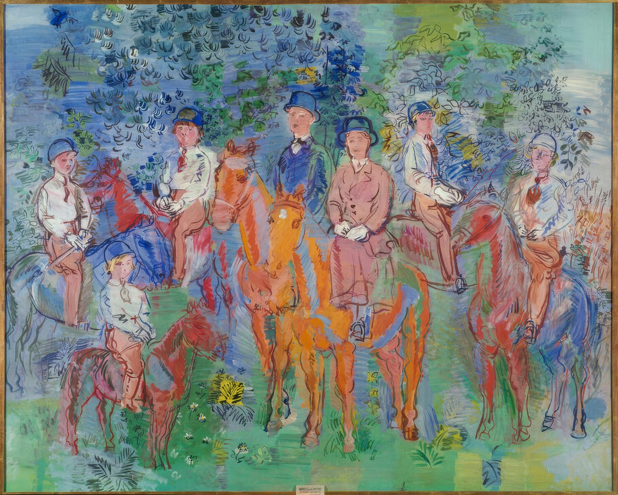 A lovasok az erdőben alkotó: Raoul Dufy