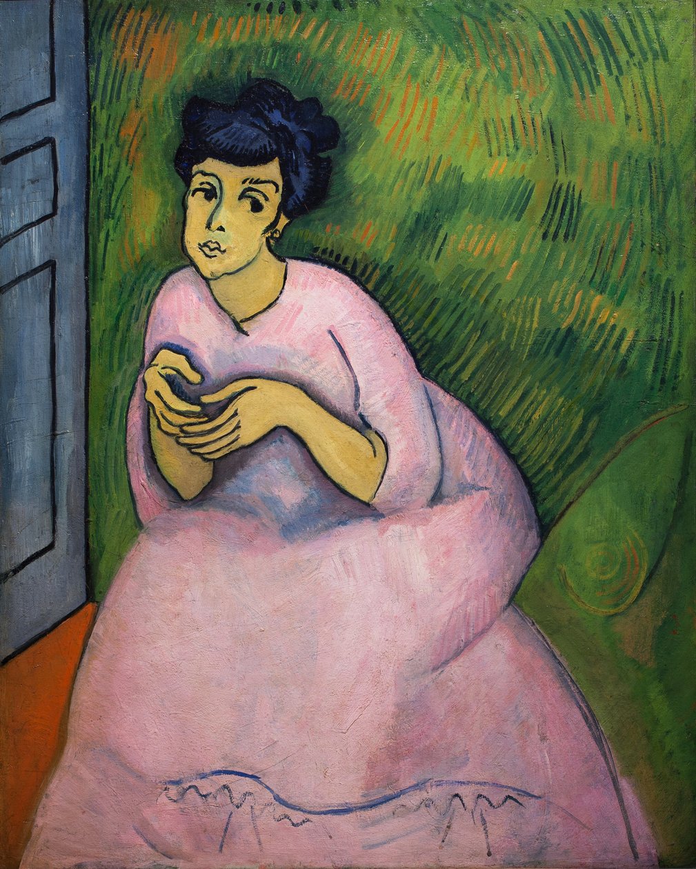 A rózsaszín ruhás hölgy alkotó: Raoul Dufy