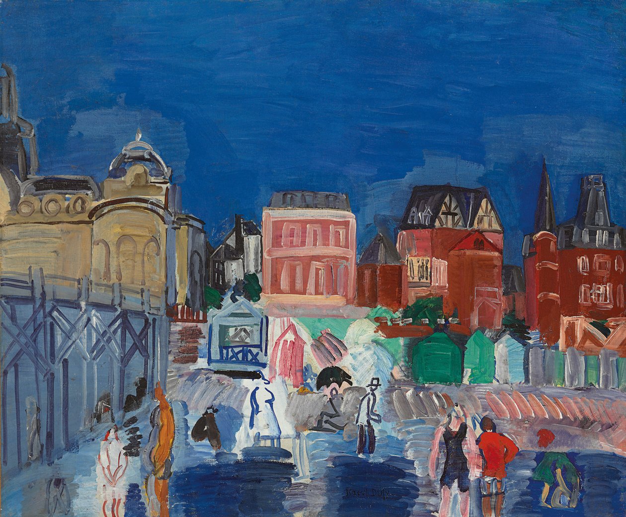 A Marie-Christine-fürdő; Les bains Marie-Christine alkotó: Raoul Dufy