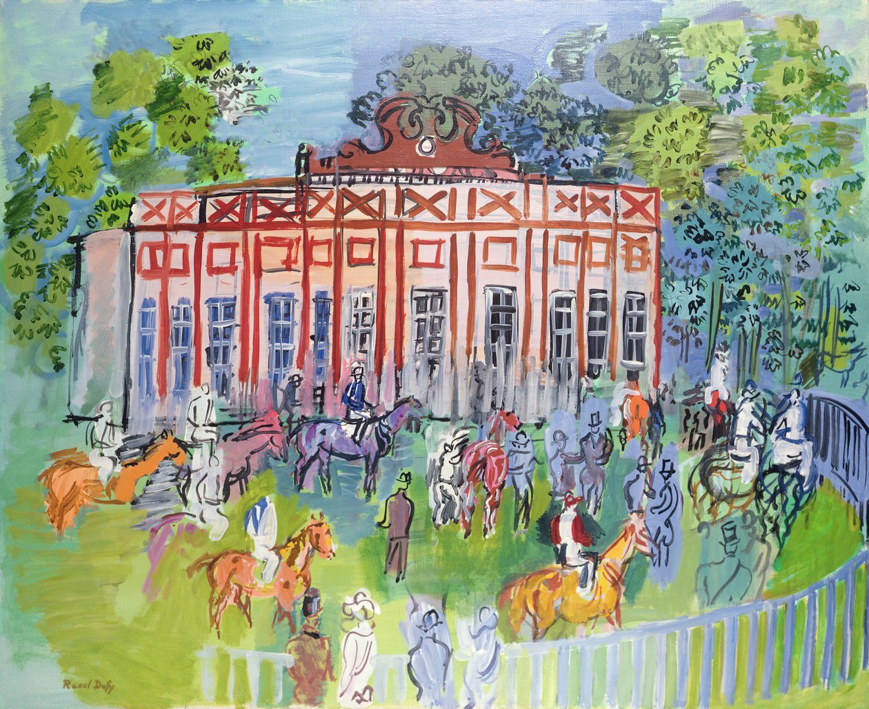 A Chantilly-i Paddock alkotó: Raoul Dufy