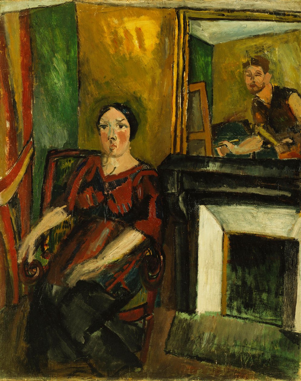A festő és modellje; Le Peintre et son Modele alkotó: Raoul Dufy