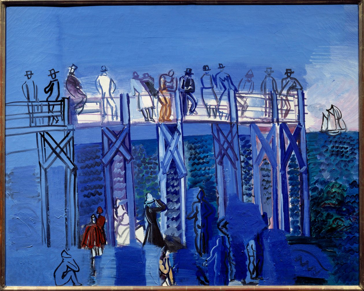 A móló és a Le Havre-i strand alkotó: Raoul Dufy