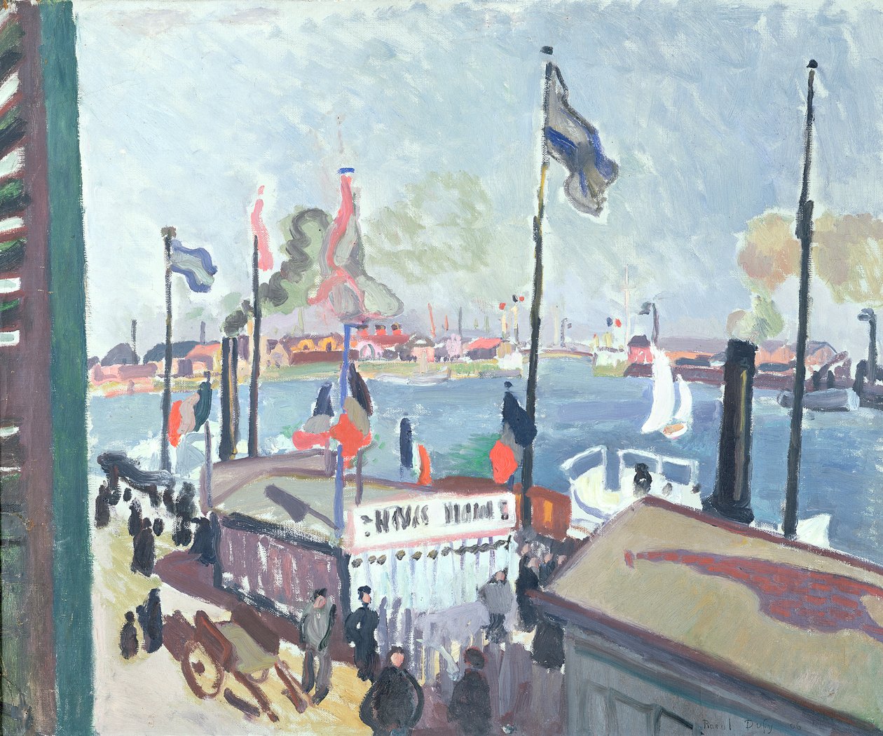 Le Havre kikötője alkotó: Raoul Dufy