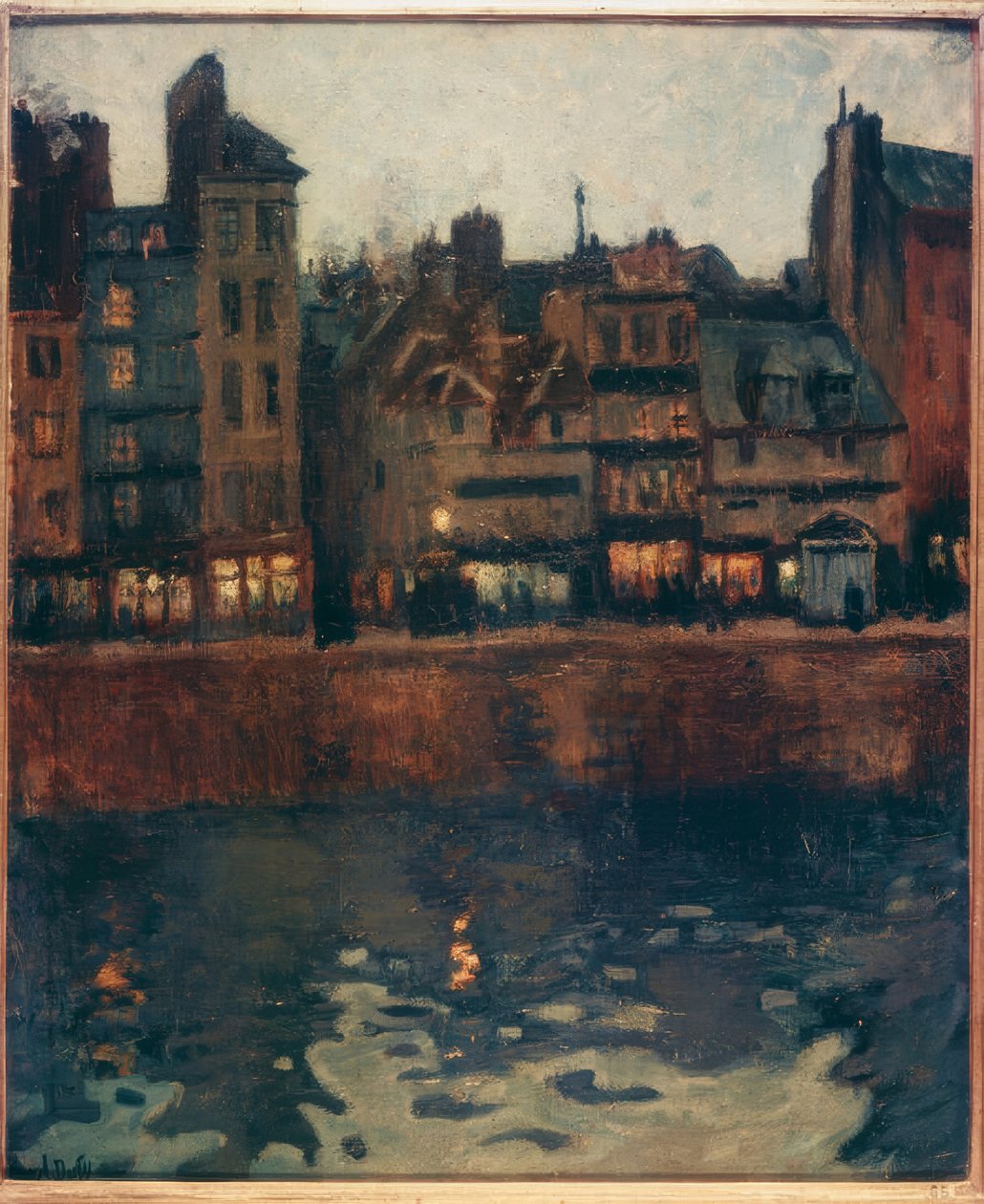 Le Havre kikötője alkonyatkor alkotó: Raoul Dufy