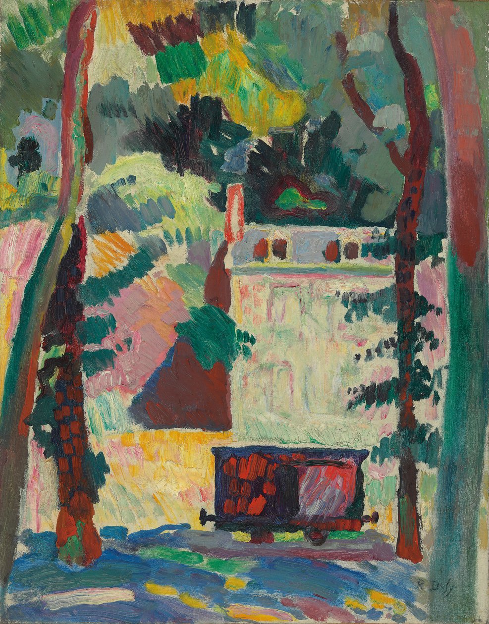 A vasúti kocsi; Le petit wagon alkotó: Raoul Dufy