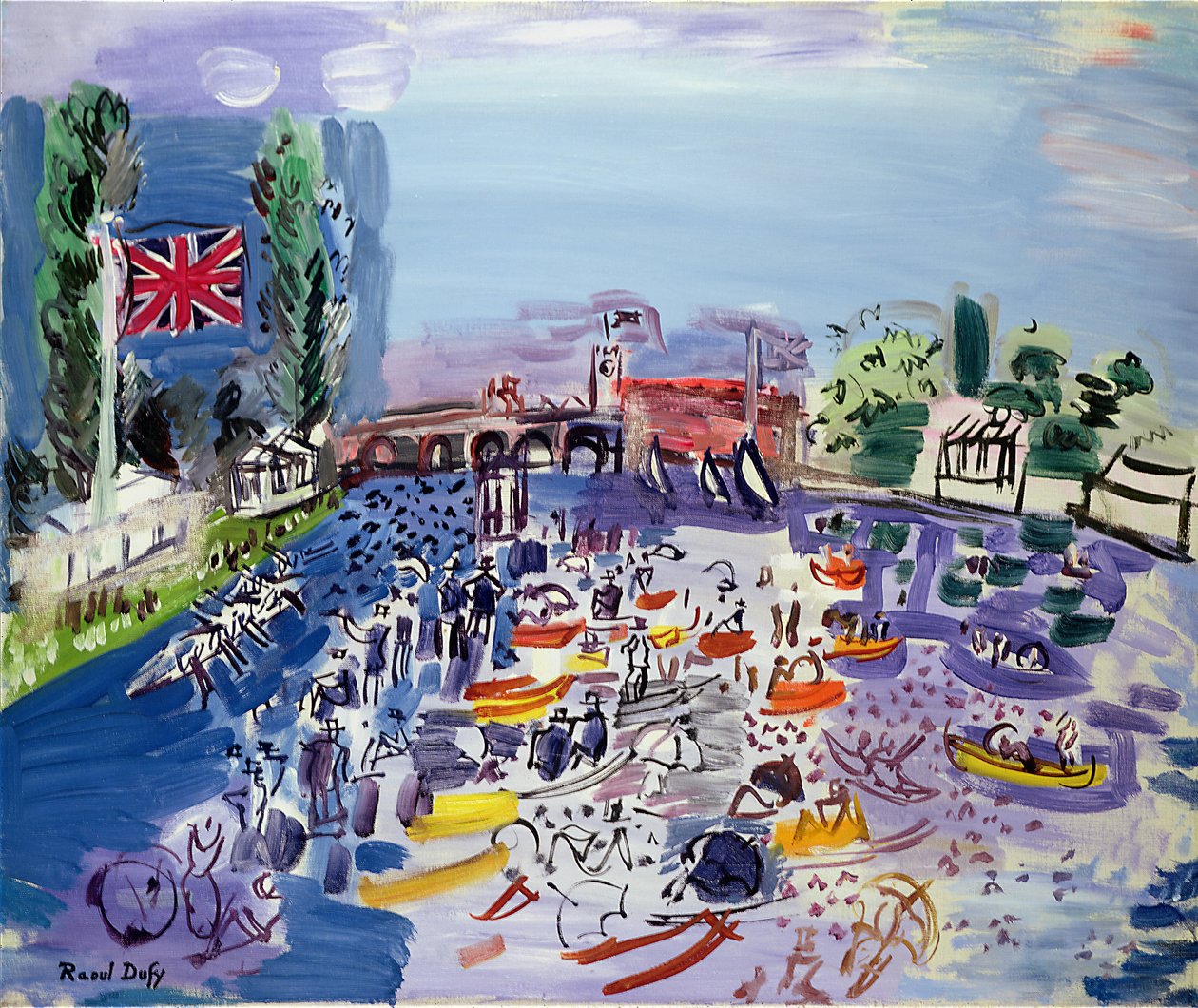 A Henley-i regatta, 1930 körül alkotó: Raoul Dufy
