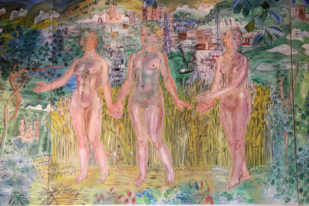 A Szajna, Párizstól a tengerig, részlet alkotó: Raoul Dufy