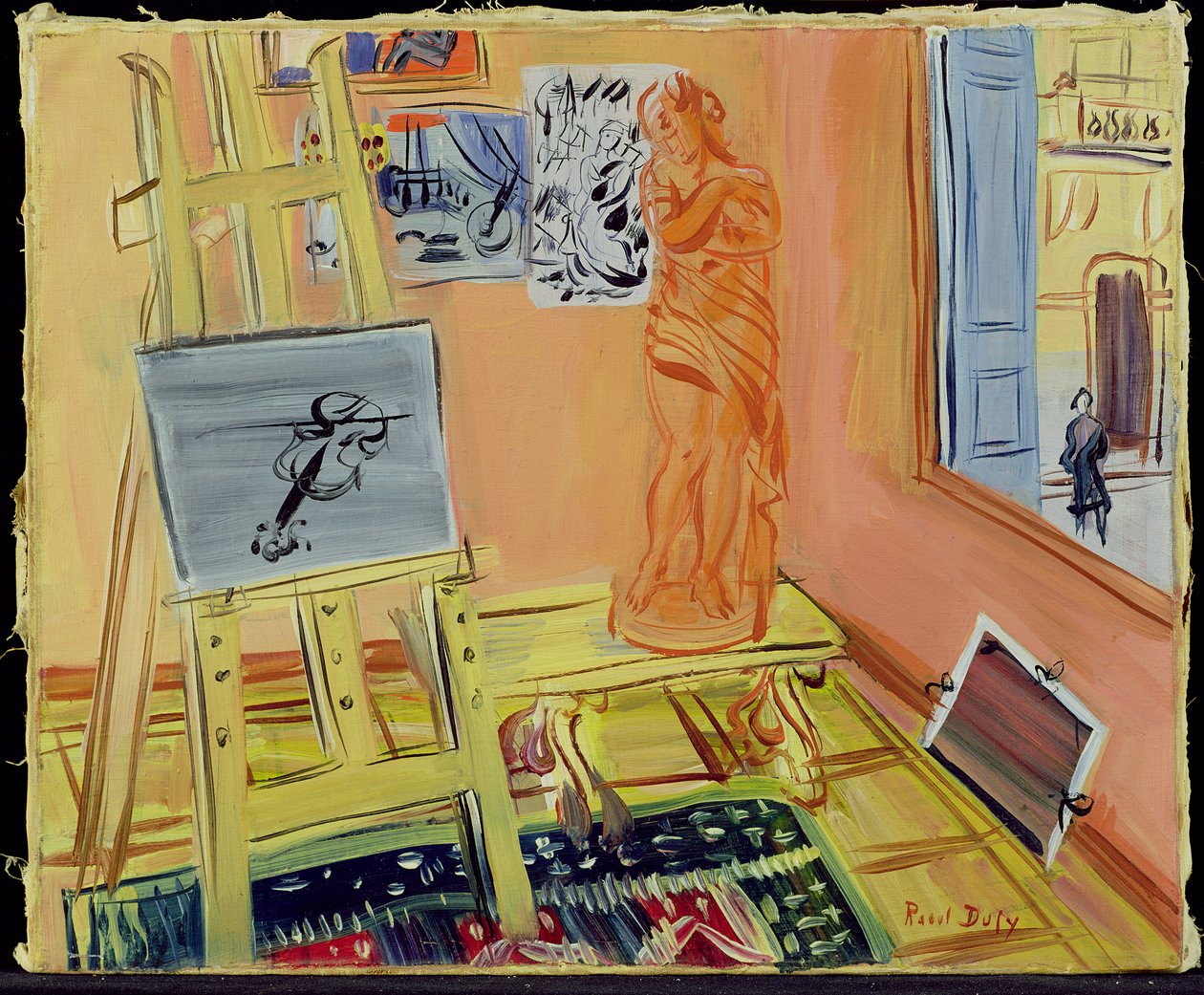 A műterem, 1942 körül (olaj, vászon) alkotó: Raoul Dufy