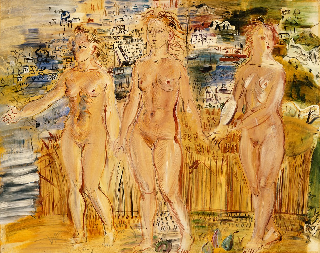 A három grácia; Les Trois Graces alkotó: Raoul Dufy