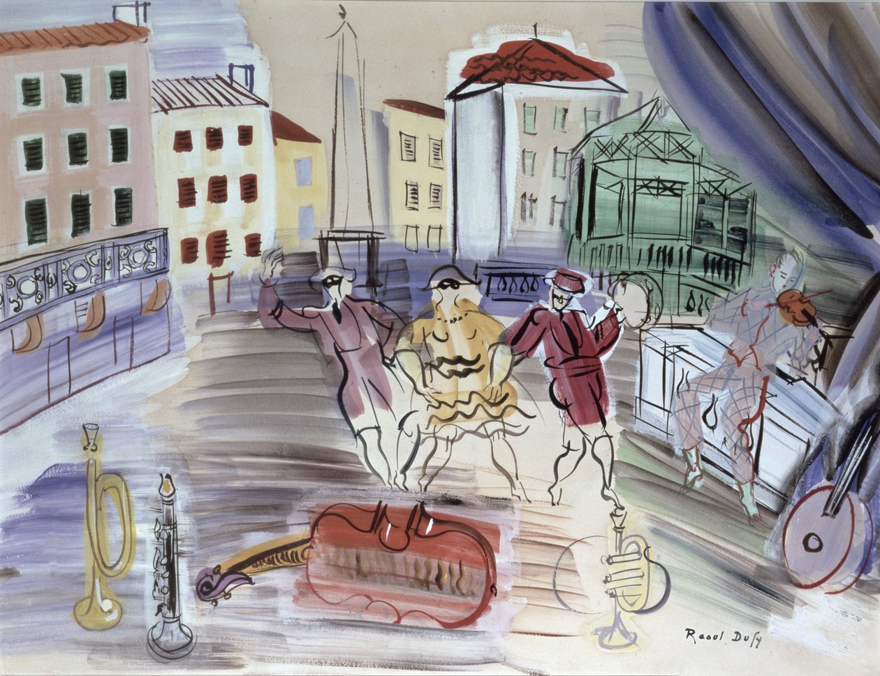 A három maszk alkotó: Raoul Dufy