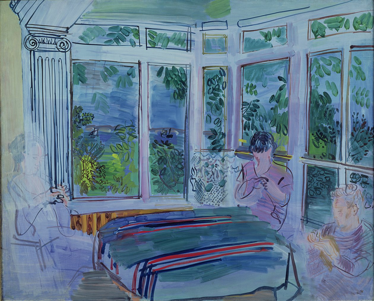 A villerville-i veranda (olaj, vászon) alkotó: Raoul Dufy
