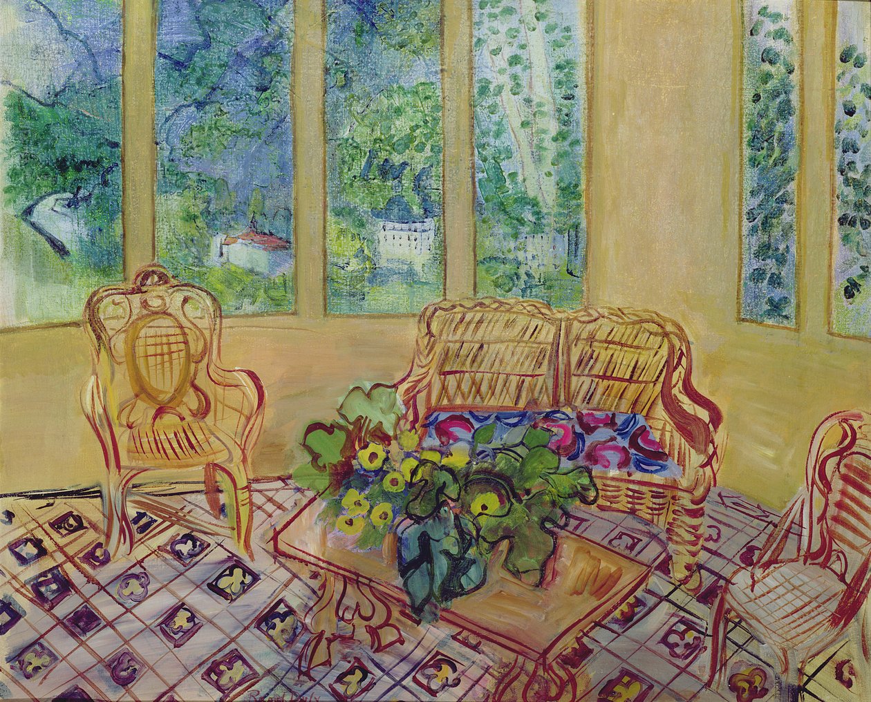 A téli kert Vernet-les-Bains-ben alkotó: Raoul Dufy