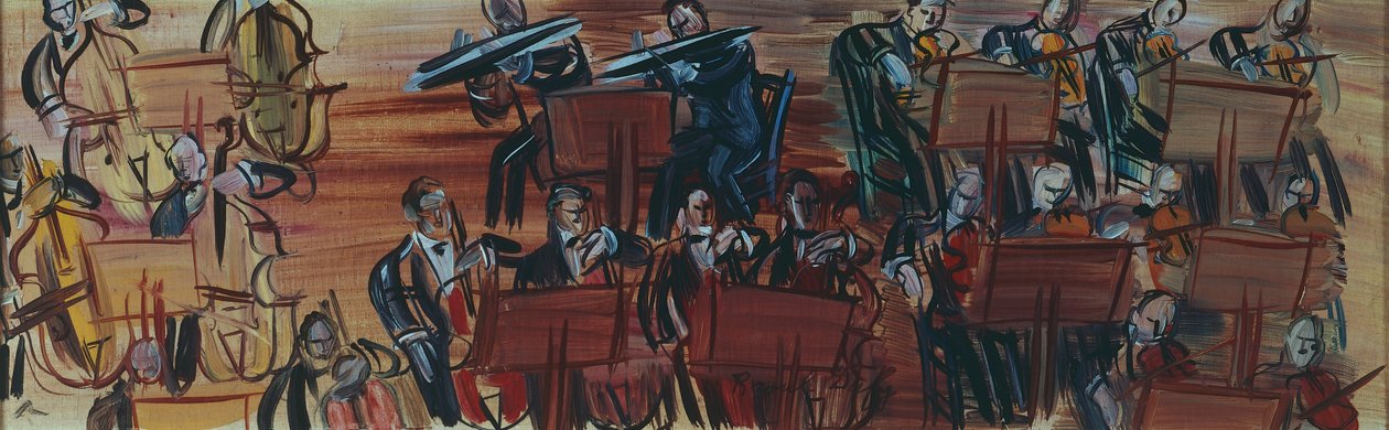 A zenekar, Raoul Dufy (1877-1953). Franciaország, 20. század. alkotó: Raoul Dufy